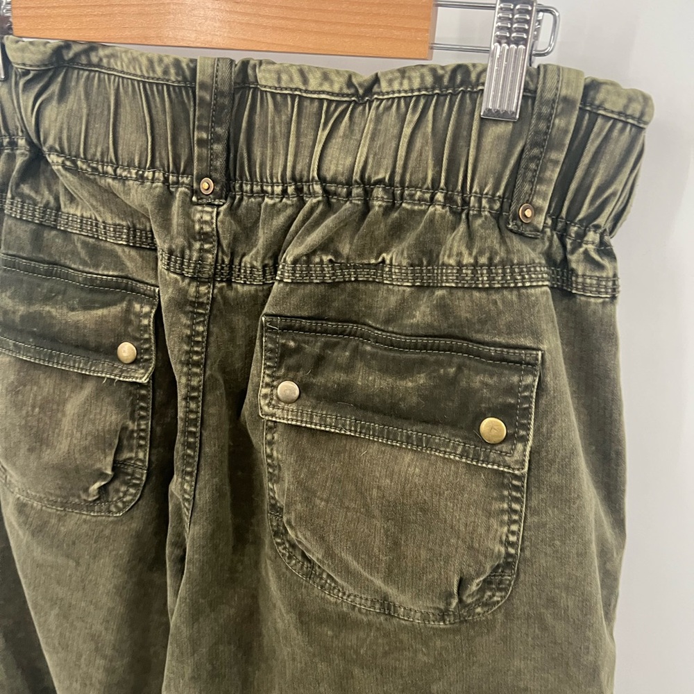Free People Can’t Compare Slouch Pants Olive Cargo Pants - Picture 8 of 14